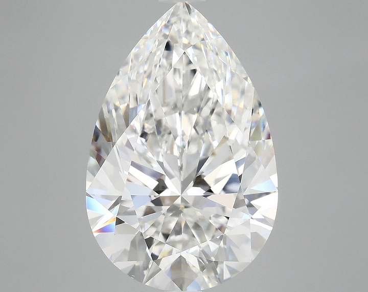 7.53 Carat Pear Shaped Excellent Cut VVS2 IGI Certified Lab Grown Diamond