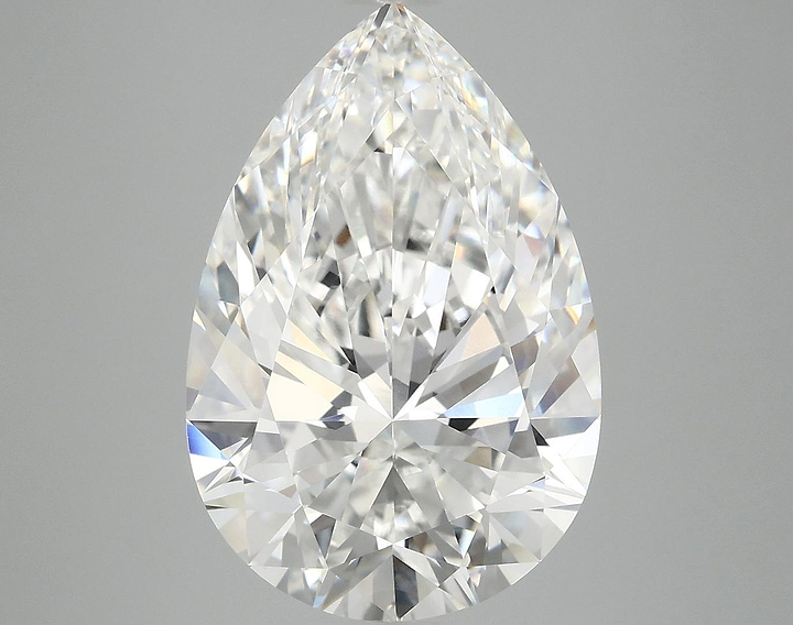 6.51 Carat Pear Shaped Excellent Cut VVS2 IGI Certified Lab Grown Diamond
