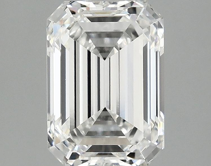 2.1 Carat Emerald Shaped Ideal Cut VVS2 IGI Certified Lab Grown Diamond