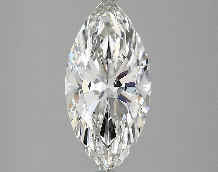 2.09 Carat Marquise Shaped Excellent Cut VVS2 IGI Certified Lab Grown Diamond