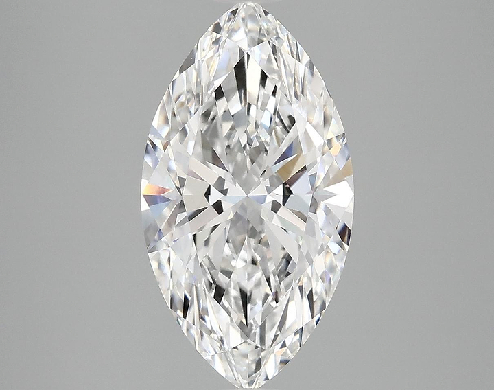 3.08 Carat Marquise Shaped Excellent Cut VVS2 IGI Certified Lab Grown Diamond
