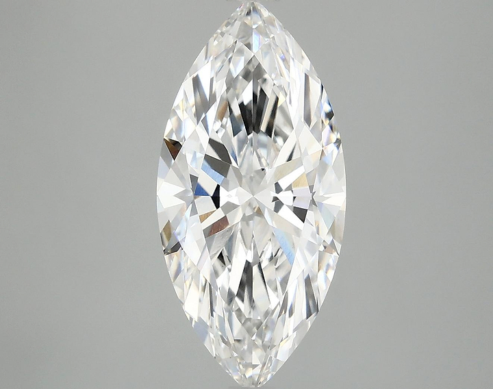 3.05 Carat Marquise Shaped Excellent Cut VVS2 IGI Certified Lab Grown Diamond