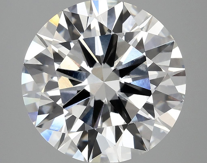 6.14 Carat Round Shaped Ideal Cut VVS2 IGI Certified Lab Grown Diamond