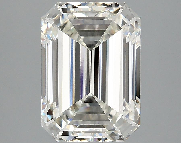 3.1 Carat Emerald Shaped Ideal Cut VVS2 IGI Certified Lab Grown Diamond