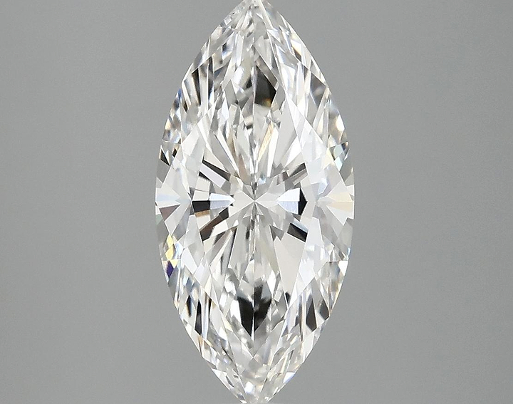 2.09 Carat Marquise Shaped Excellent Cut VVS2 IGI Certified Lab Grown Diamond