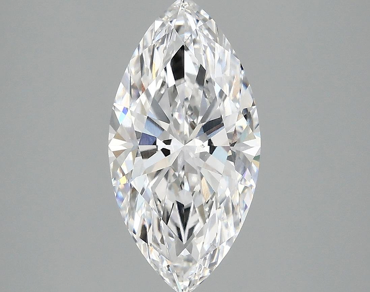 2.04 Carat Marquise Shaped Ideal Cut VVS2 IGI Certified Lab Grown Diamond