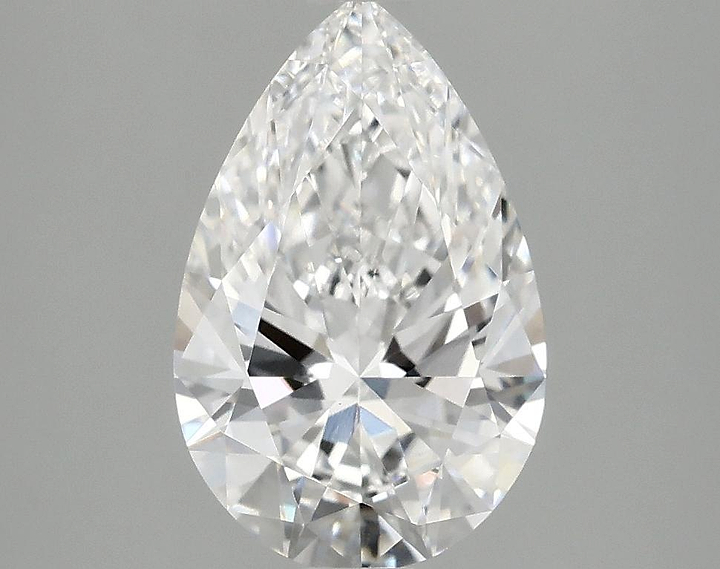 2.03 Carat Pear Shaped Ideal Cut VVS2 IGI Certified Lab Grown Diamond