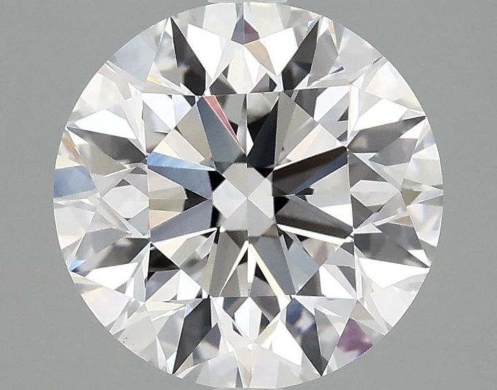 3.06 Carat Round Shaped Excellent Cut VVS2 IGI Certified Lab Grown Diamond