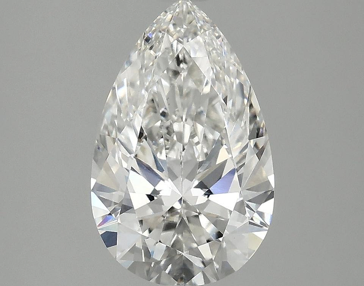 2.07 Carat Pear Shaped Ideal Cut VVS2 IGI Certified Lab Grown Diamond