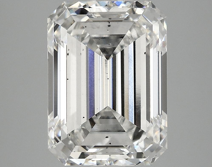 5.02 Carat Emerald Shaped Excellent Cut SI1 IGI Certified Lab Grown Diamond