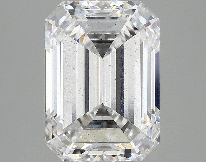 3.08 Carat Emerald Shaped Ideal Cut SI1 IGI Certified Lab Grown Diamond