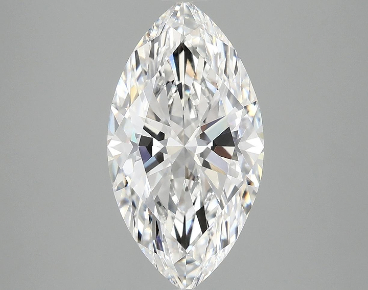 3.04 Carat Marquise Shaped Excellent Cut VVS2 IGI Certified Lab Grown Diamond