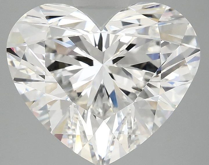 5.03 Carat Heart Shaped Excellent Cut VVS2 IGI Certified Lab Grown Diamond