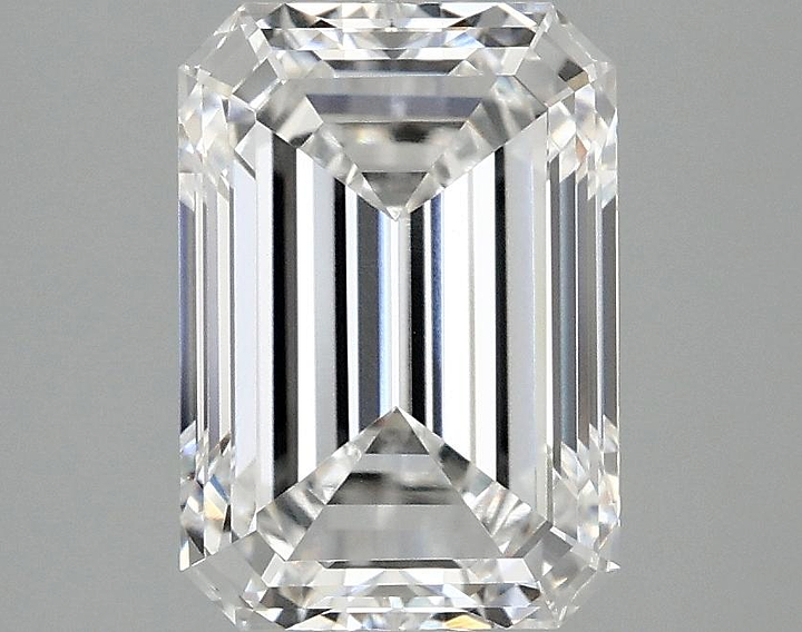 2.98 Carat Emerald Shaped Ideal Cut VVS2 IGI Certified Lab Grown Diamond