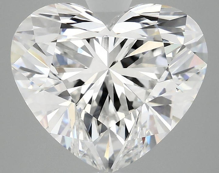 5.09 Carat Heart Shaped Ideal Cut VVS2 IGI Certified Lab Grown Diamond