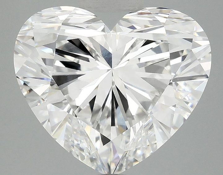 5.05 Carat Heart Shaped Ideal Cut VVS2 IGI Certified Lab Grown Diamond
