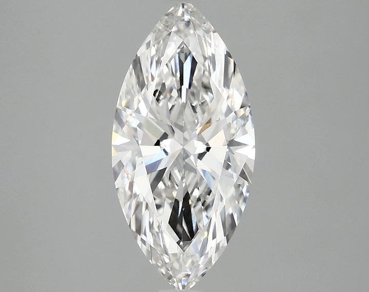 2.1 Carat Marquise Shaped Excellent Cut VVS2 IGI Certified Lab Grown Diamond