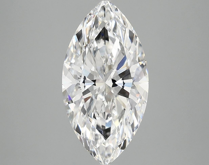 3.06 Carat Marquise Shaped Ideal Cut VVS2 IGI Certified Lab Grown Diamond