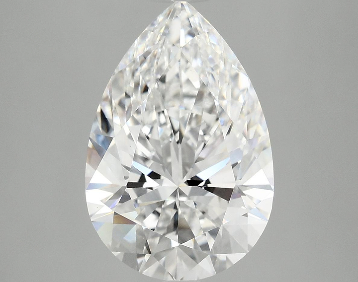4.08 Carat Pear Shaped Excellent Cut VVS2 IGI Certified Lab Grown Diamond