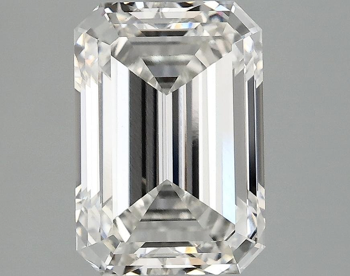 3.13 Carat Emerald Shaped Ideal Cut VVS2 IGI Certified Lab Grown Diamond