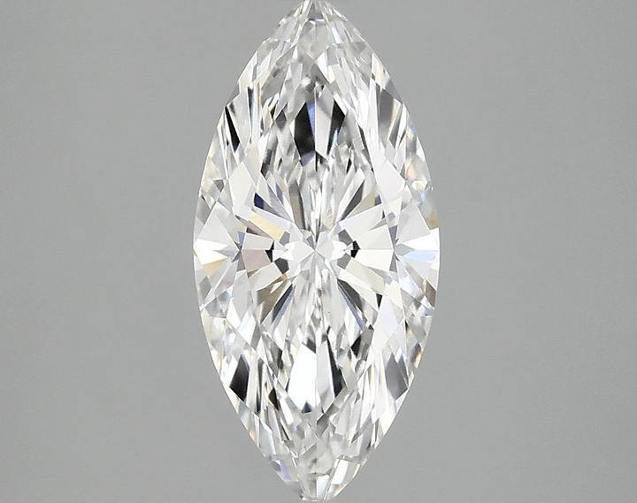 1.92 Carat Marquise Shaped Excellent Cut VVS2 IGI Certified Lab Grown Diamond