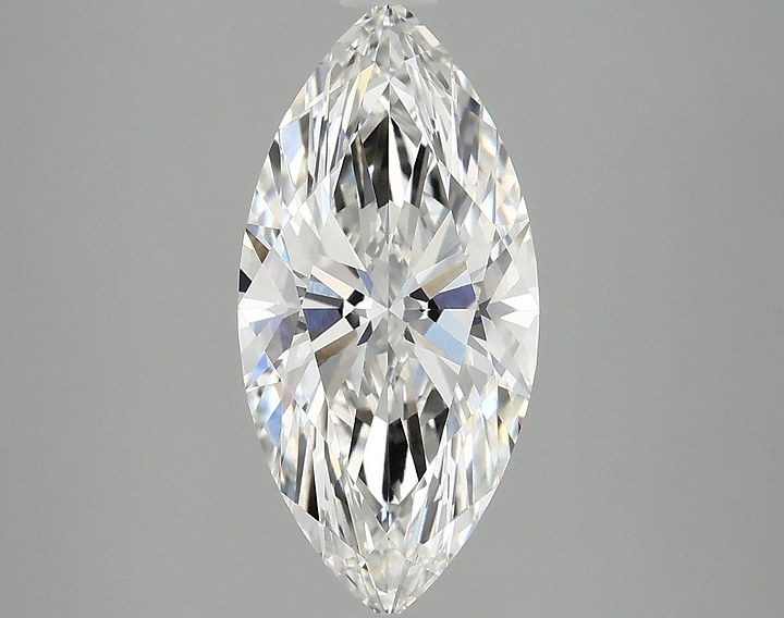 2.43 Carat Marquise Shaped Excellent Cut VVS2 IGI Certified Lab Grown Diamond