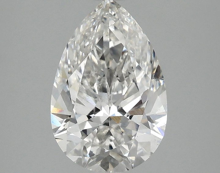 2.57 Carat Pear Shaped Excellent Cut SI1 IGI Certified Lab Grown Diamond
