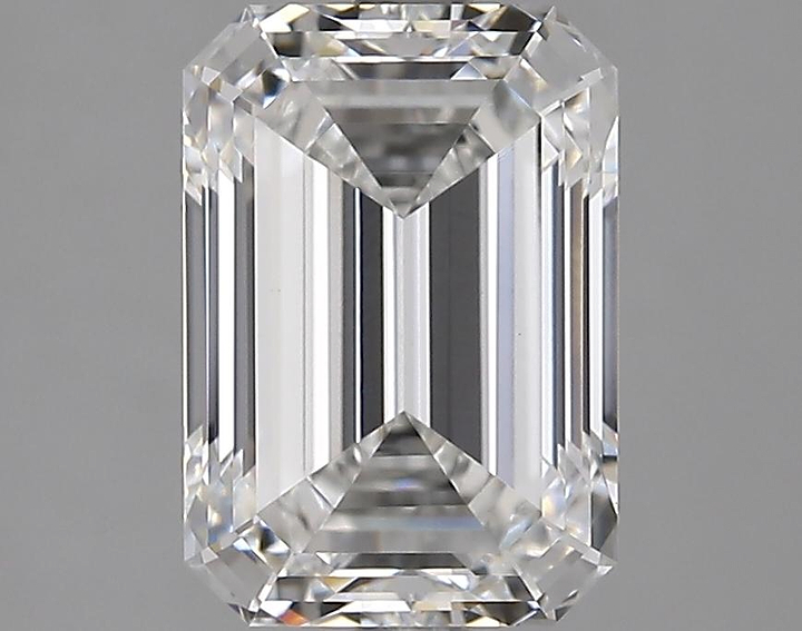 3.05 Carat Emerald Shaped Excellent Cut VVS2 IGI Certified Lab Grown Diamond