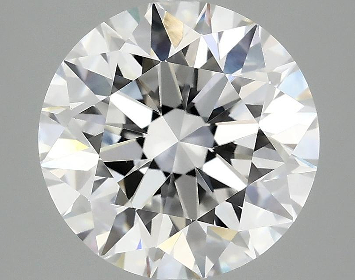 3.09 Carat Round Shaped Excellent Cut VVS2 IGI Certified Lab Grown Diamond