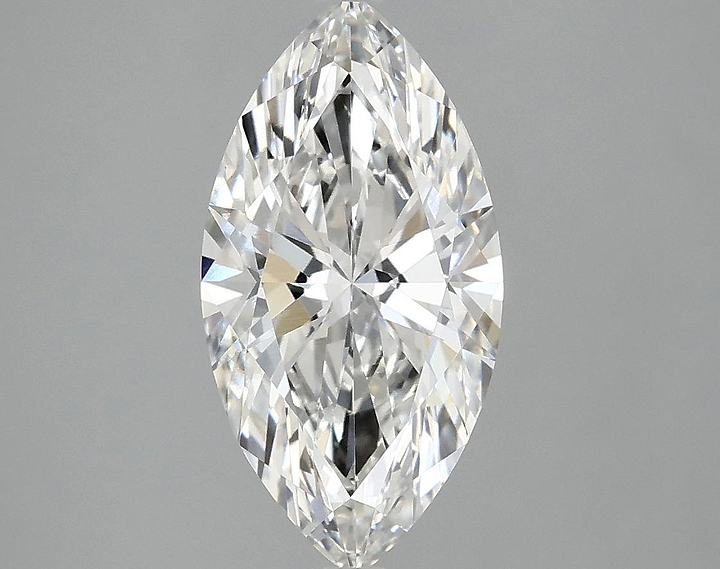 2.35 Carat Marquise Shaped Ideal Cut VVS2 IGI Certified Lab Grown Diamond