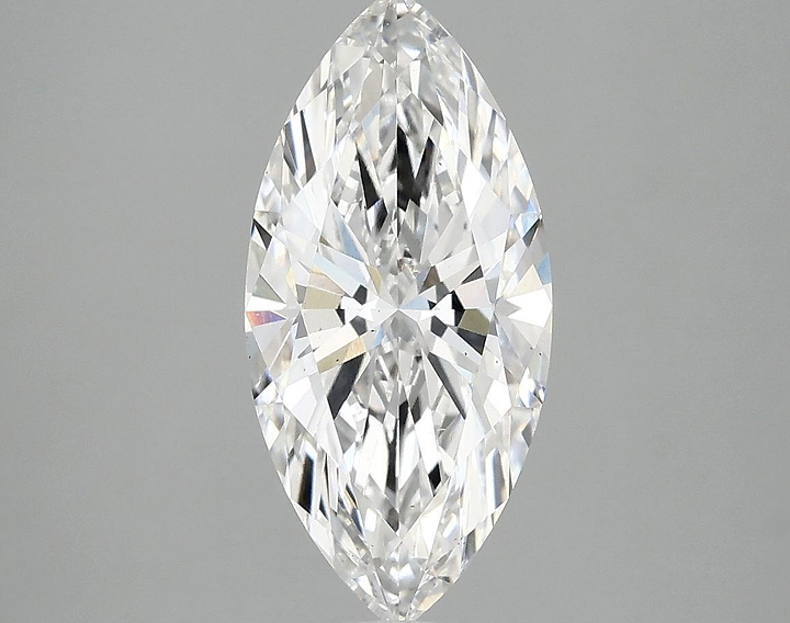 2.25 Carat Marquise Shaped Excellent Cut VS2 IGI Certified Lab Grown Diamond