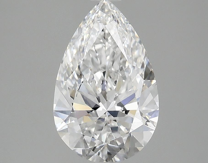 1.59 Carat Pear Shaped Ideal Cut VVS2 IGI Certified Lab Grown Diamond