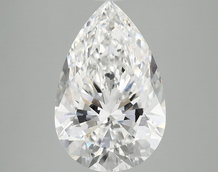 5.08 Carat Pear Shaped Ideal Cut VVS2 IGI Certified Lab Grown Diamond