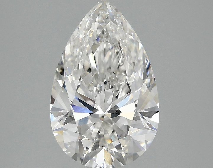 2.52 Carat Pear Shaped Ideal Cut VVS2 IGI Certified Lab Grown Diamond