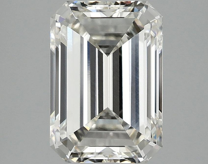 3.02 Carat Emerald Shaped Ideal Cut VVS2 IGI Certified Lab Grown Diamond