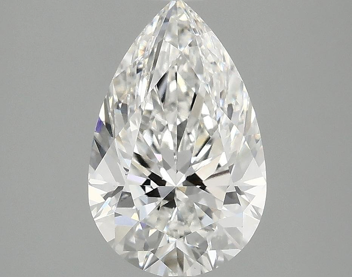 2.04 Carat Pear Shaped Ideal Cut VVS2 IGI Certified Lab Grown Diamond