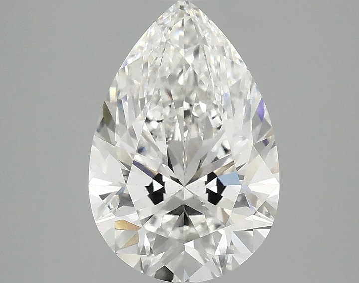 2.52 Carat Pear Shaped Excellent Cut VS2 IGI Certified Lab Grown Diamond