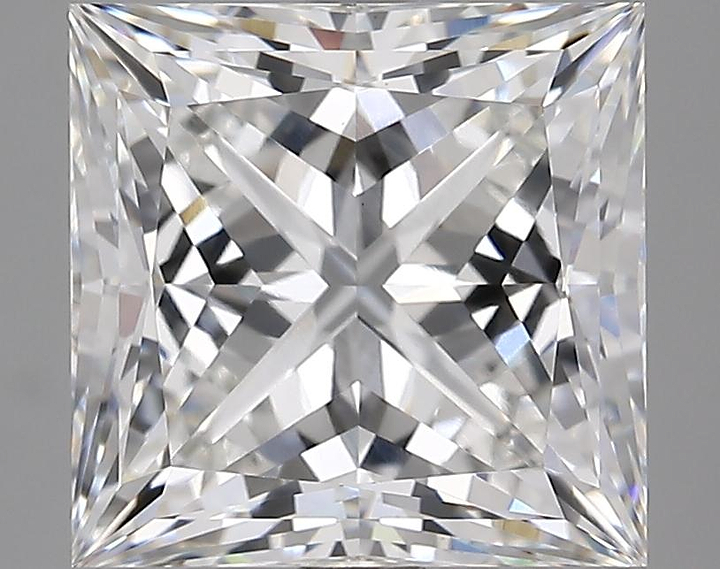 4.83 Carat Princess Shaped Ideal Cut VVS2 IGI Certified Lab Grown Diamond