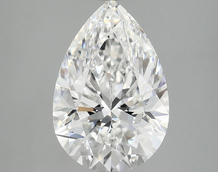 4.04 Carat Pear Shaped Excellent Cut VVS2 IGI Certified Lab Grown Diamond