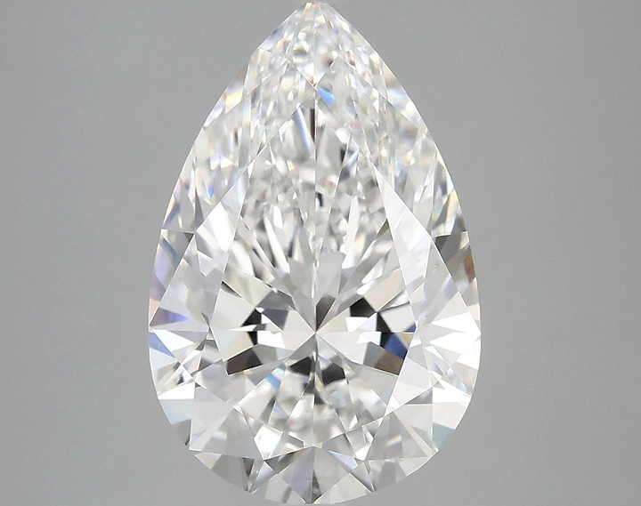 4.03 Carat Pear Shaped Excellent Cut VVS2 IGI Certified Lab Grown Diamond