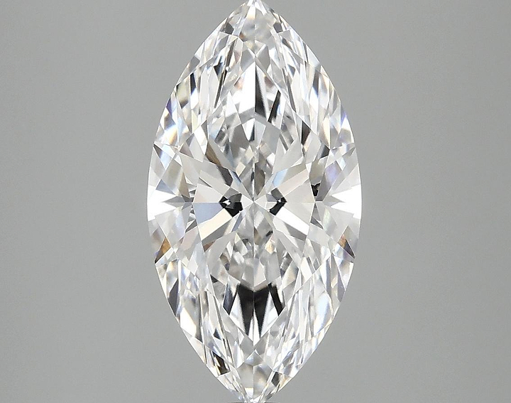 2.54 Carat Marquise Shaped Ideal Cut VVS2 IGI Certified Lab Grown Diamond