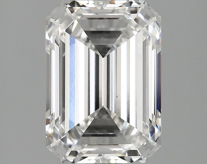 2.1 Carat Emerald Shaped Ideal Cut VS1 IGI Certified Lab Grown Diamond