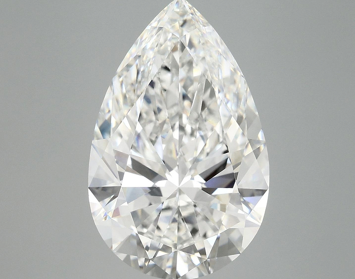 7.22 Carat Pear Shaped Ideal Cut VVS2 IGI Certified Lab Grown Diamond