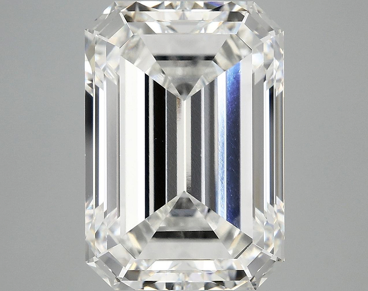 10.1 Carat Emerald Shaped Ideal Cut VVS2 IGI Certified Lab Grown Diamond