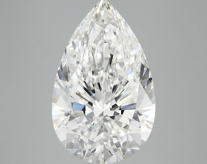 6.07 Carat Pear Shaped Ideal Cut VVS2 IGI Certified Lab Grown Diamond