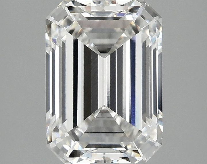 2.59 Carat Emerald Shaped Ideal Cut VVS2 IGI Certified Lab Grown Diamond