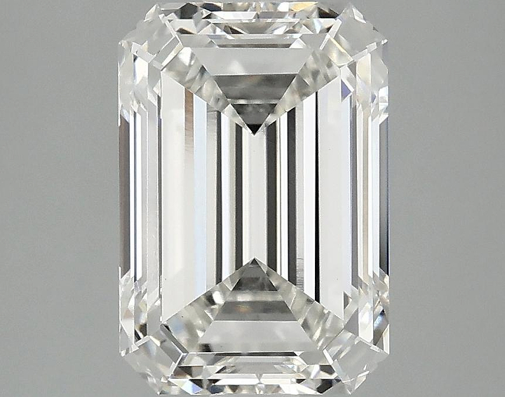 2.99 Carat Emerald Shaped Ideal Cut VVS2 IGI Certified Lab Grown Diamond