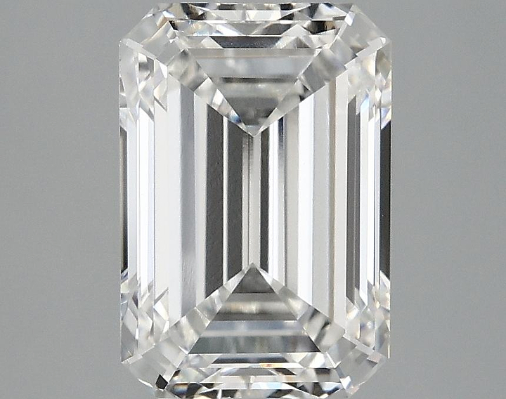 3.13 Carat Emerald Shaped Ideal Cut VVS2 IGI Certified Lab Grown Diamond