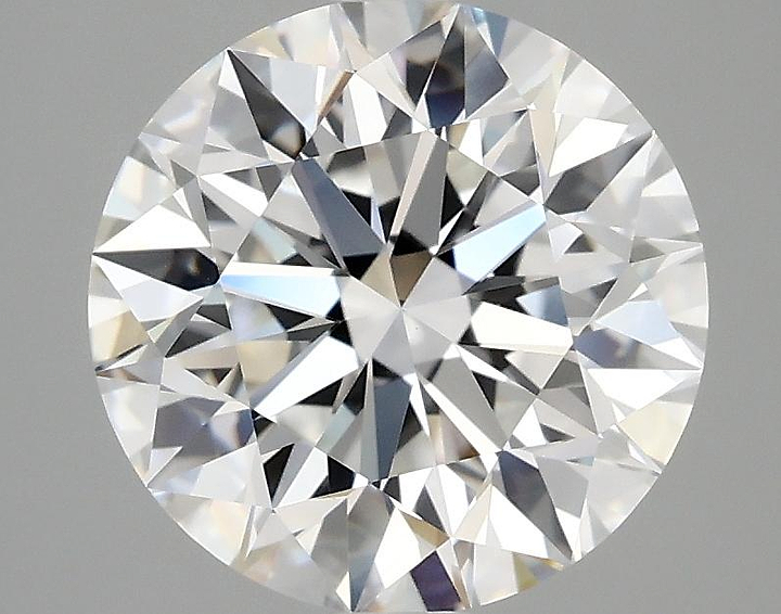 3.08 Carat Round Shaped Excellent Cut VVS2 IGI Certified Lab Grown Diamond