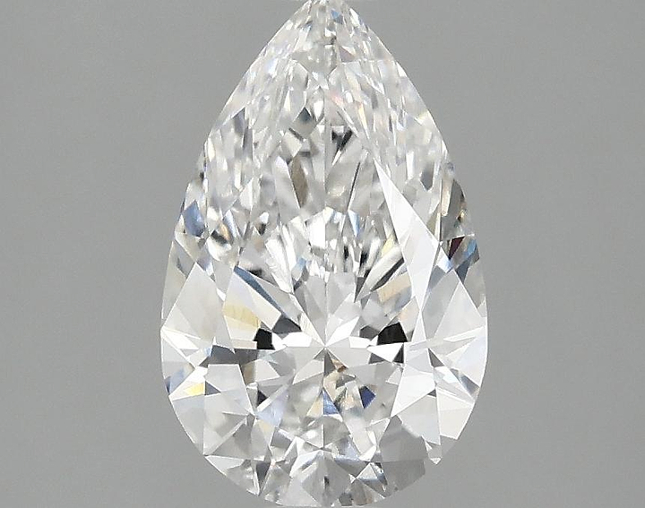 1.56 Carat Pear Shaped Ideal Cut VVS2 IGI Certified Lab Grown Diamond